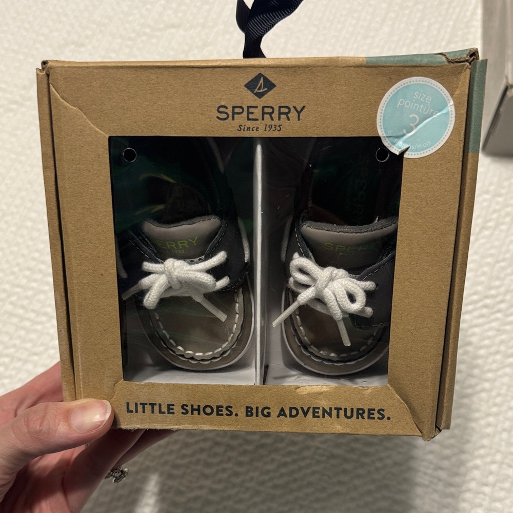 Sperry Baby Gray Boat Shoes